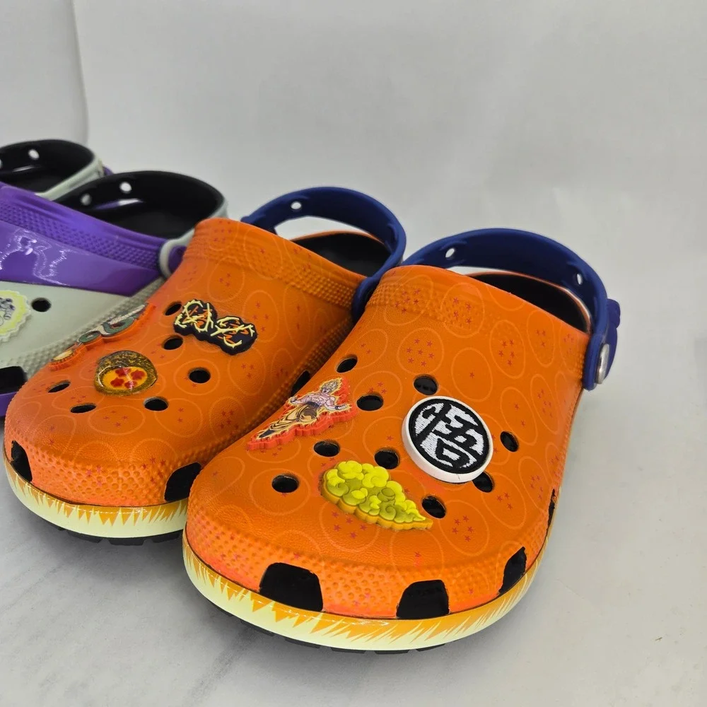 Crocs Dragon Ball Z Goku Frieza Classic Clog 2 Pair Kids J5 Mens 5 Womens 7
